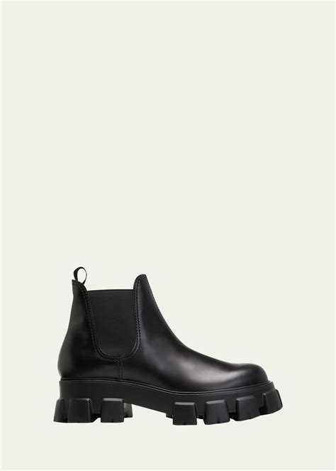 prada boots mens chelsea suede|prada brushed leather chelsea boots.